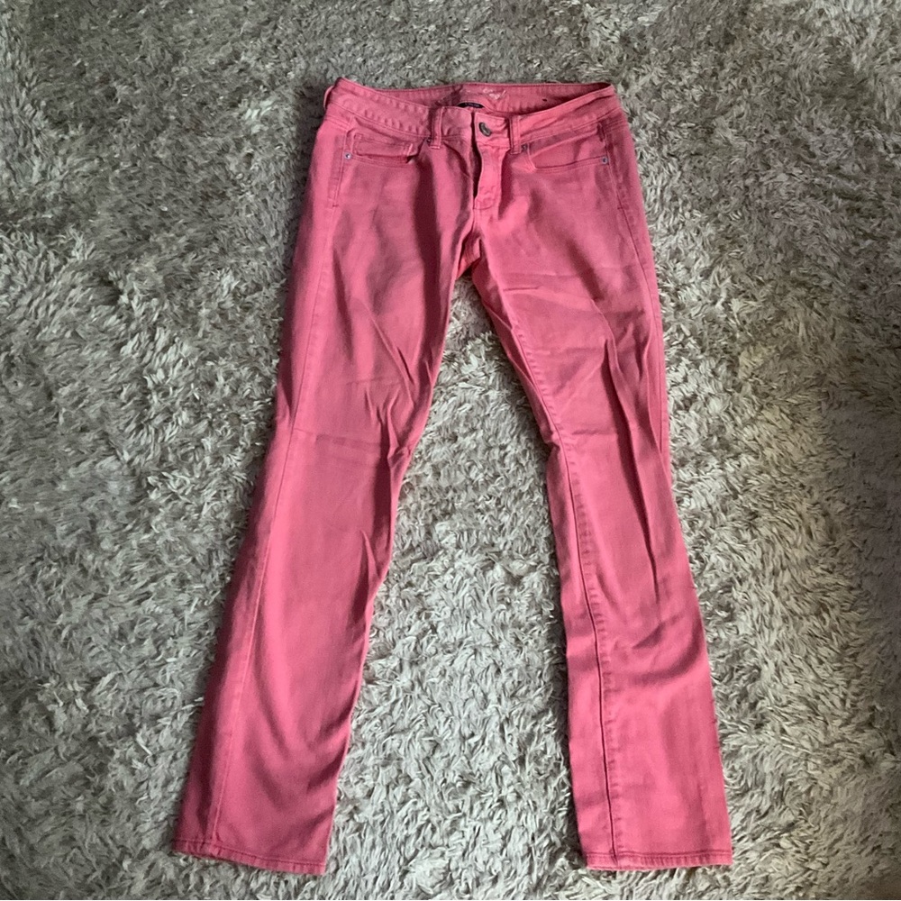 American Eagle Outfitters Pink Stretch Pants
